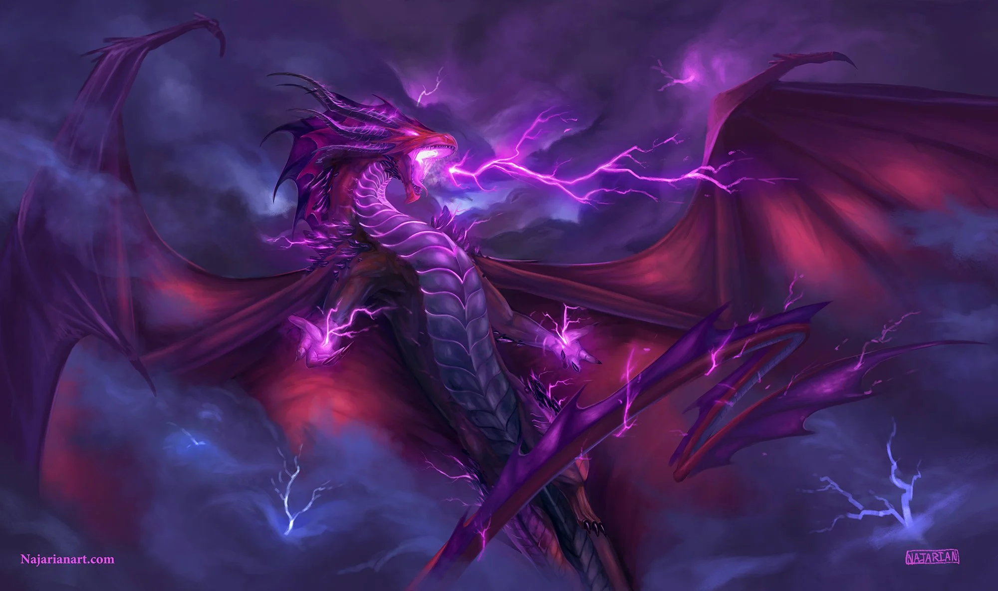 Storm Dragon Art Playmat — NajarianArt